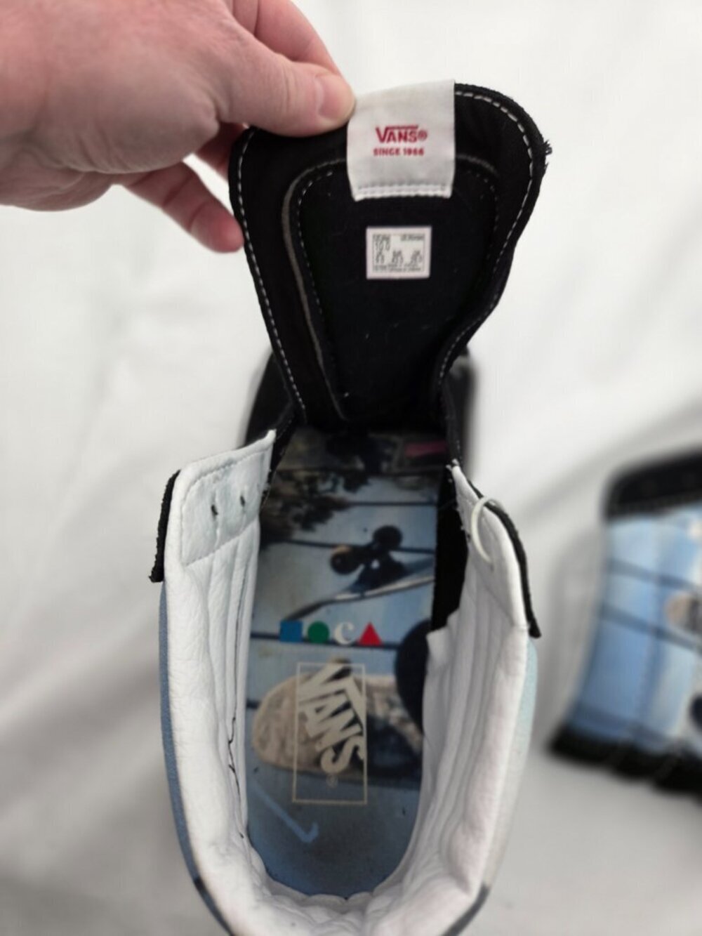 Vans x MOCA x Frances Stark Sk8-Hi | "Poets on the Pyre" Art Sneakers 10 - Picture 6 of 11